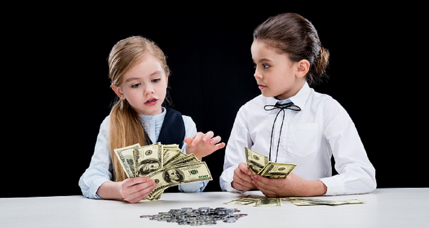 Foster Children Counting Money