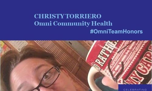 A quote from Christy Torriero of the Omni Community Health Team